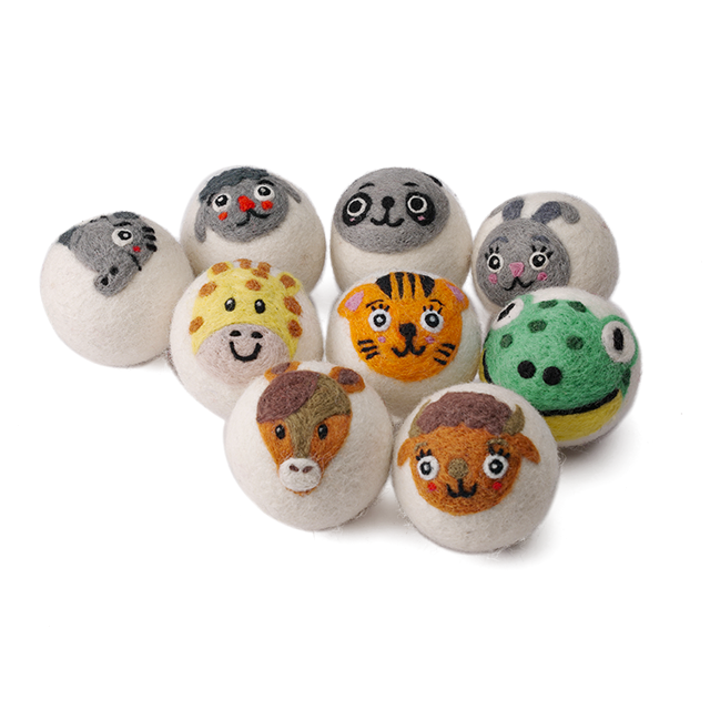 Different Design Felt Dryer Balls