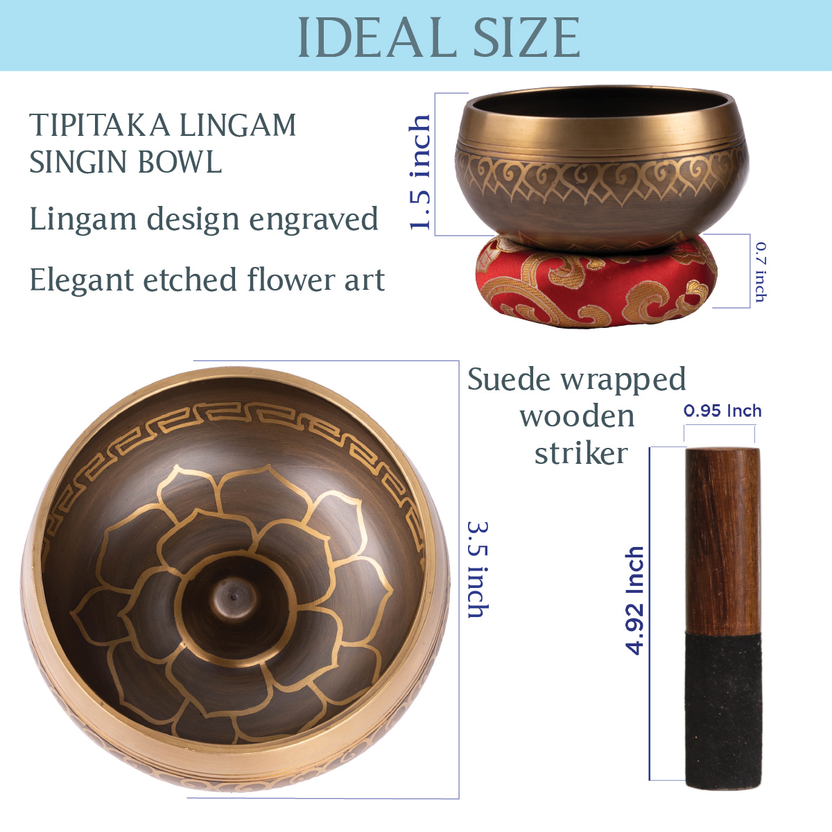 Tibetan Lingam Singing Bowl