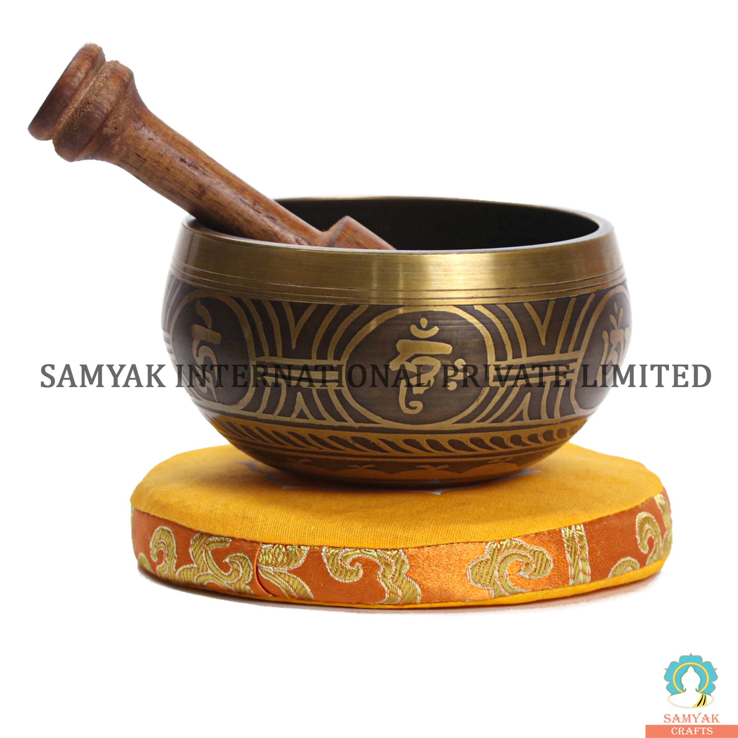 Art Om Mane Padme Hum Flower Singing Bowl