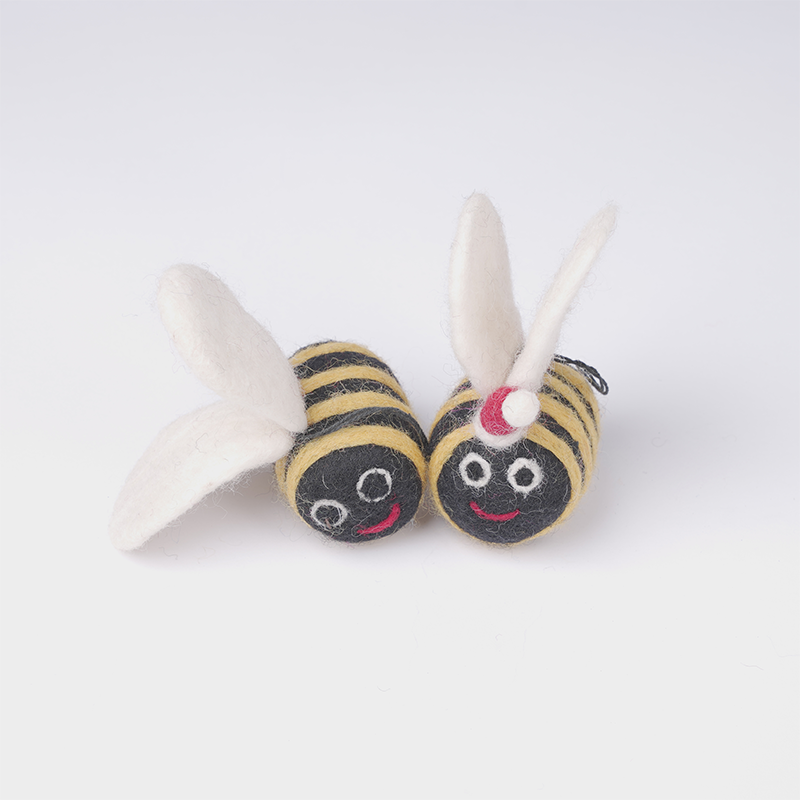 Felt Honey Bees