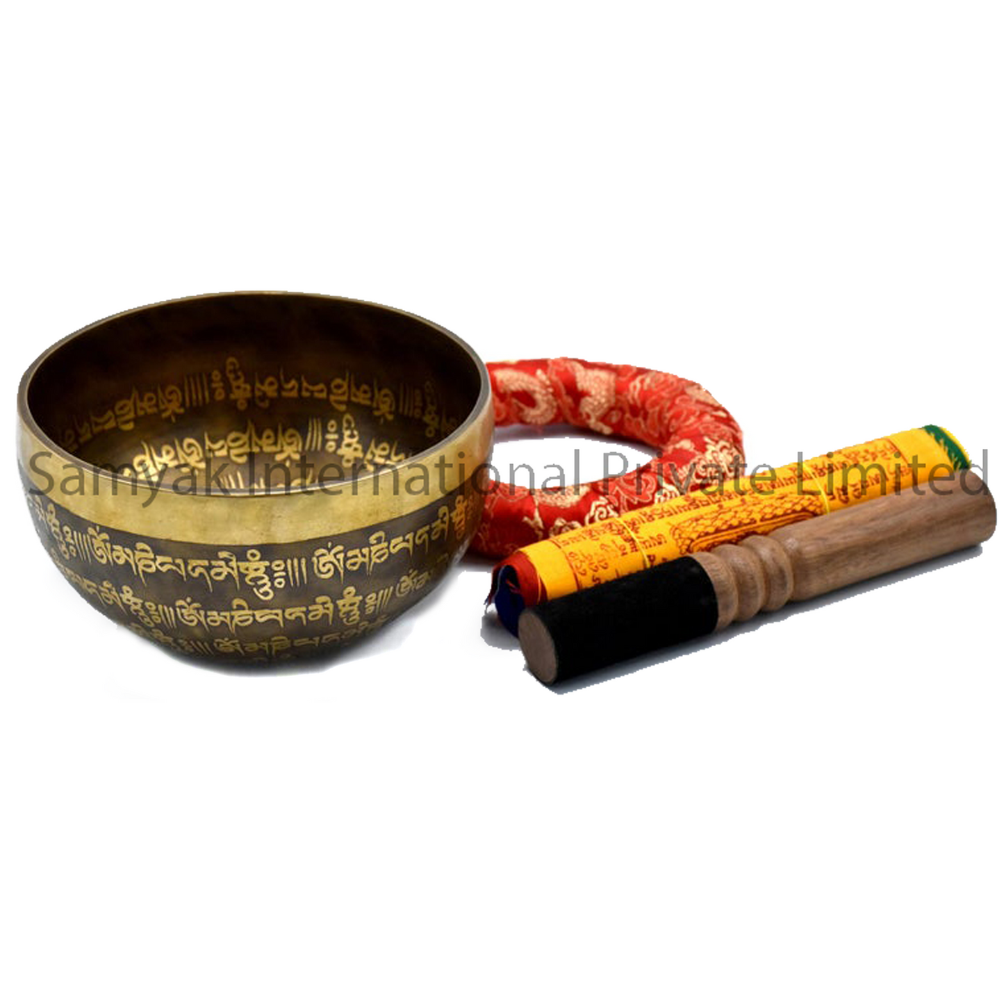 Tibetan Metal Singing Bowl with striker and Mallet