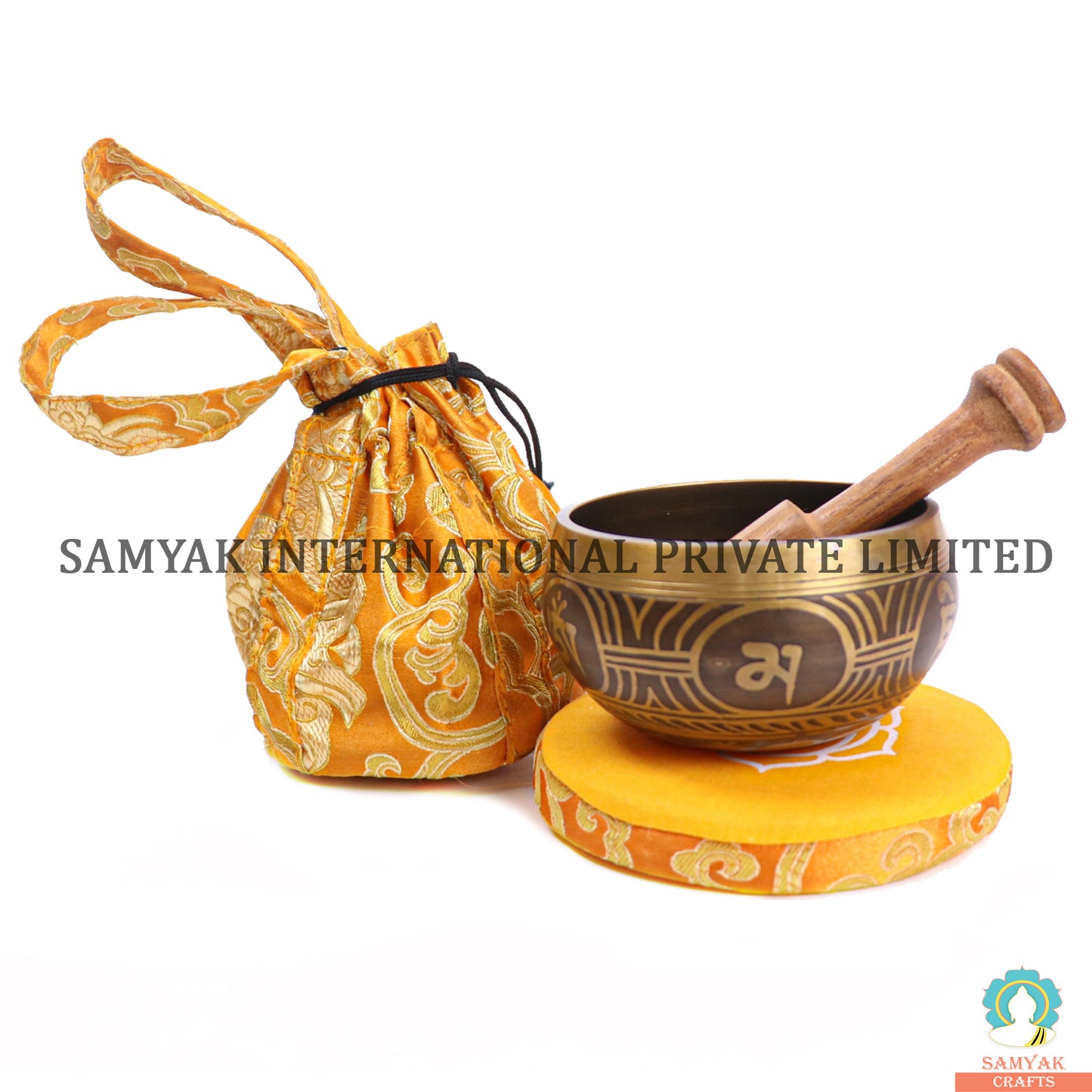 Art Om Mane Padme Hum Flower Singing Bowl