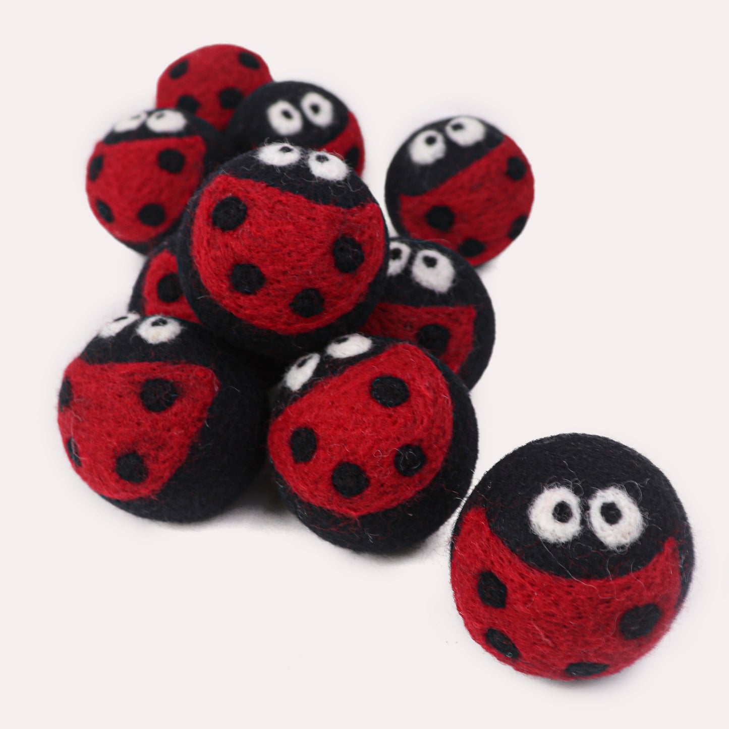Lady Bug Pattern Dryer Balls