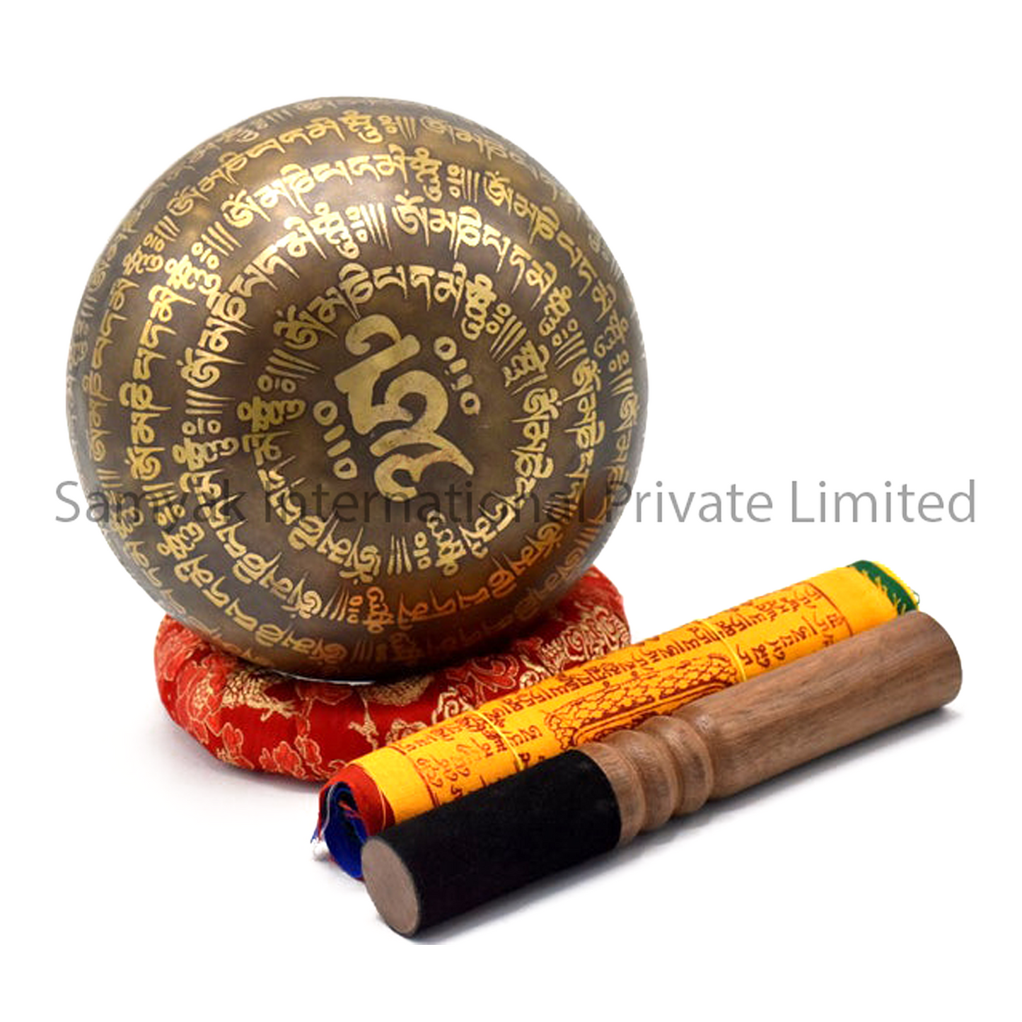 Tibetan Metal Singing Bowl with striker and Mallet