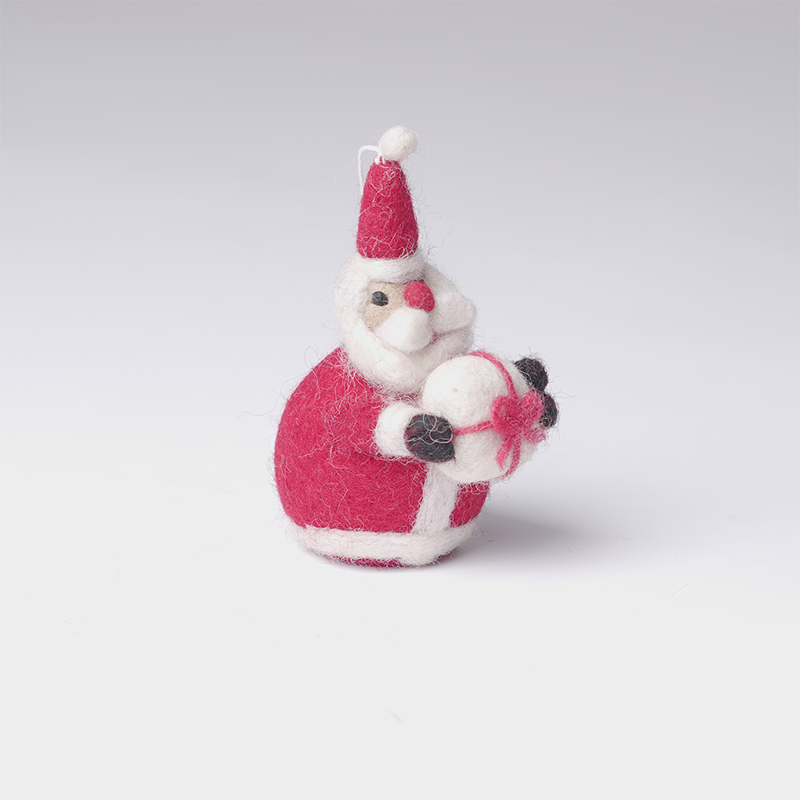 Felt Santa with Gift