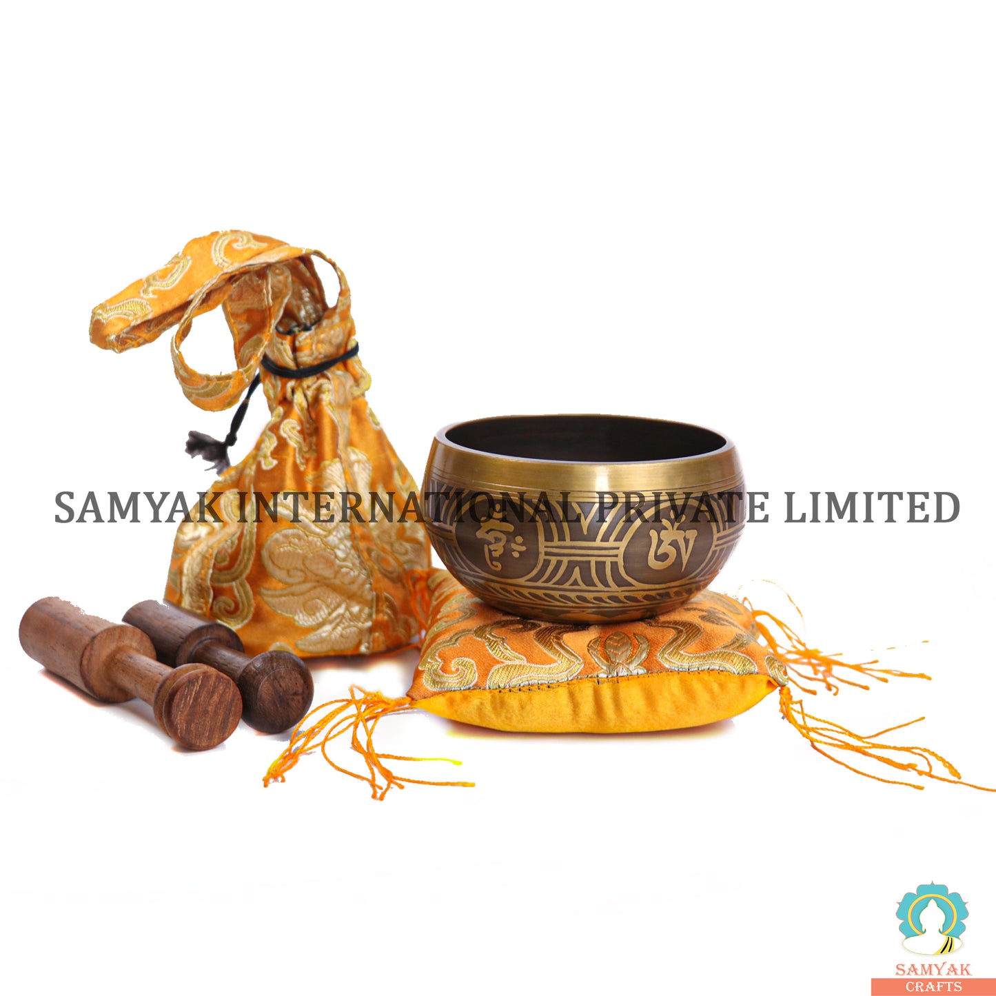 Art Om Mane Padme Hum Flower Singing Bowl