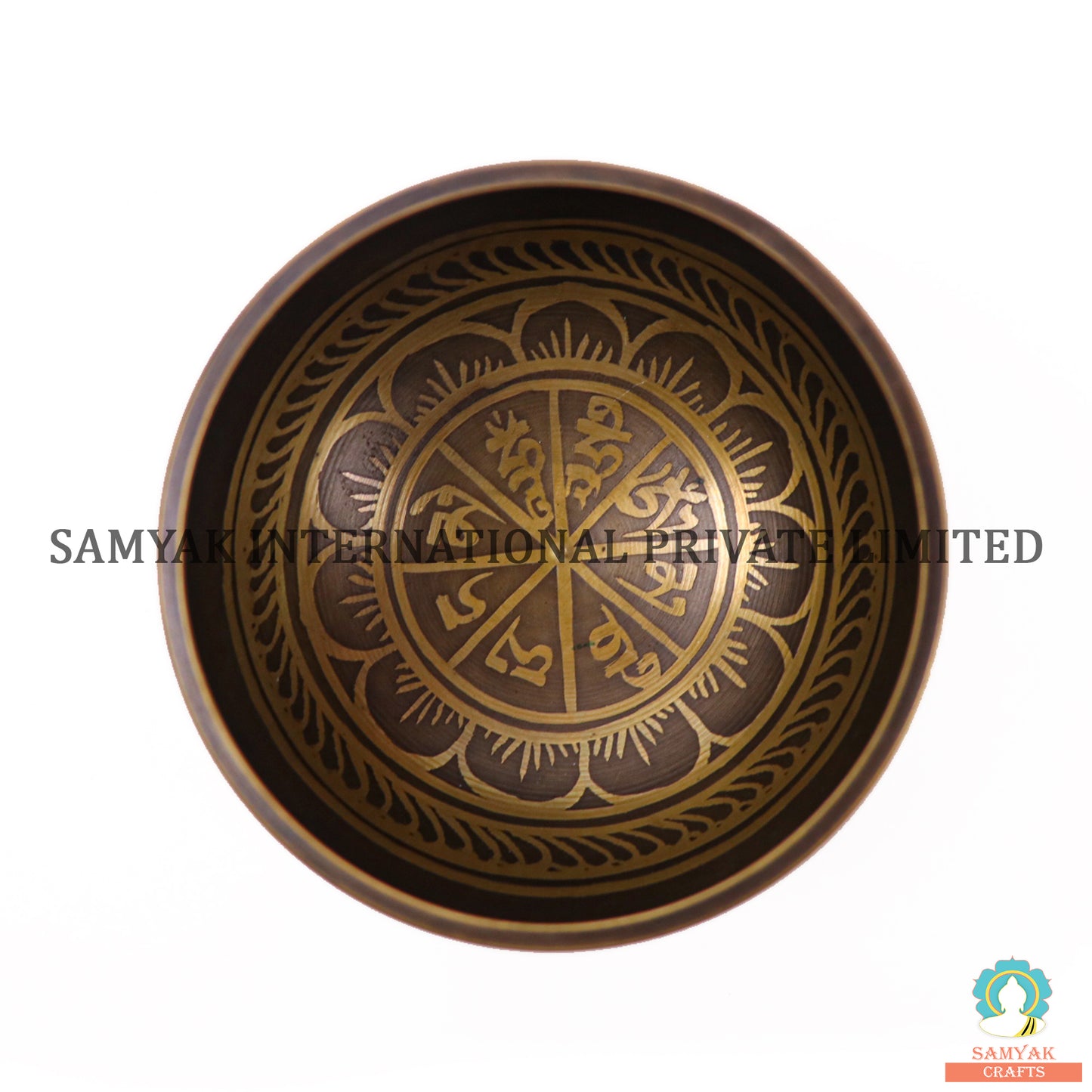 Art Om Mane Padme Hum Flower Singing Bowl