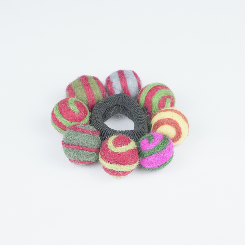 Mini Felt Balls Hair Band