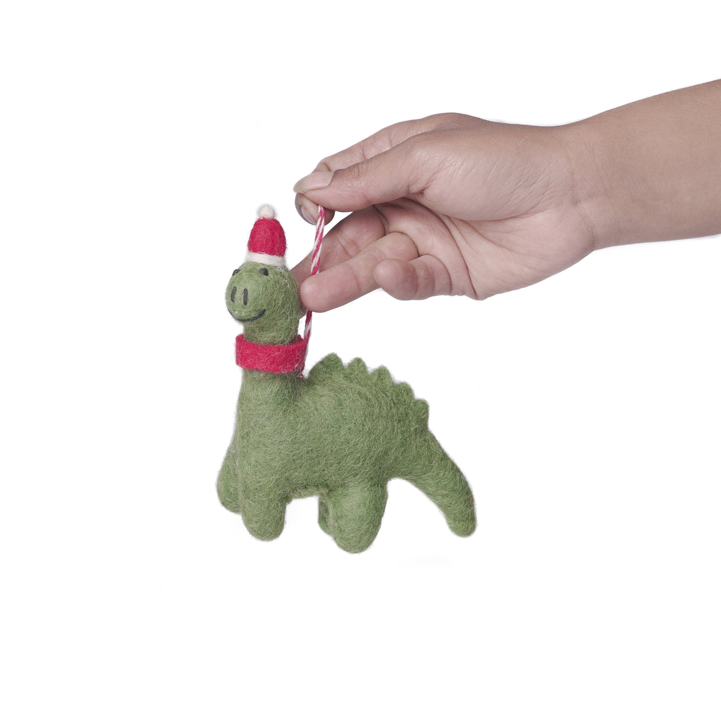 Green Felt Dinosaur