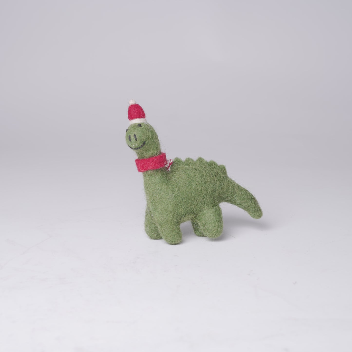 Green Felt Dinosaur