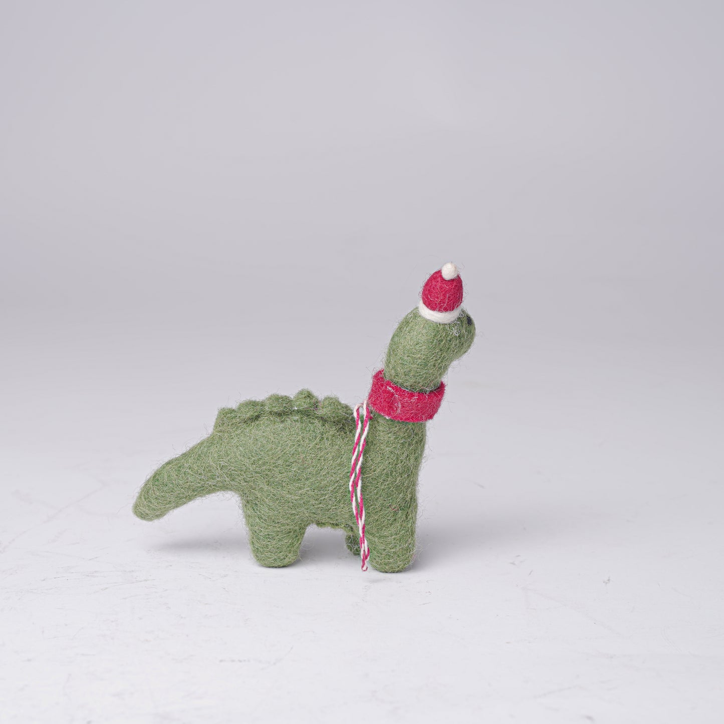 Green Felt Dinosaur