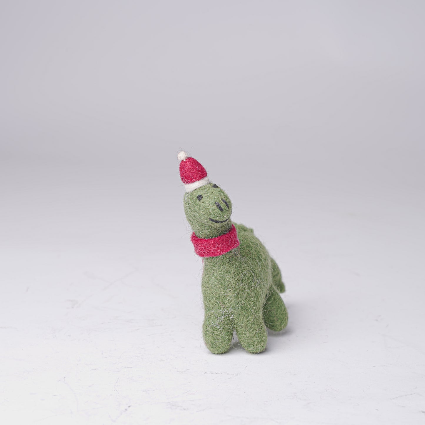 Green Felt Dinosaur