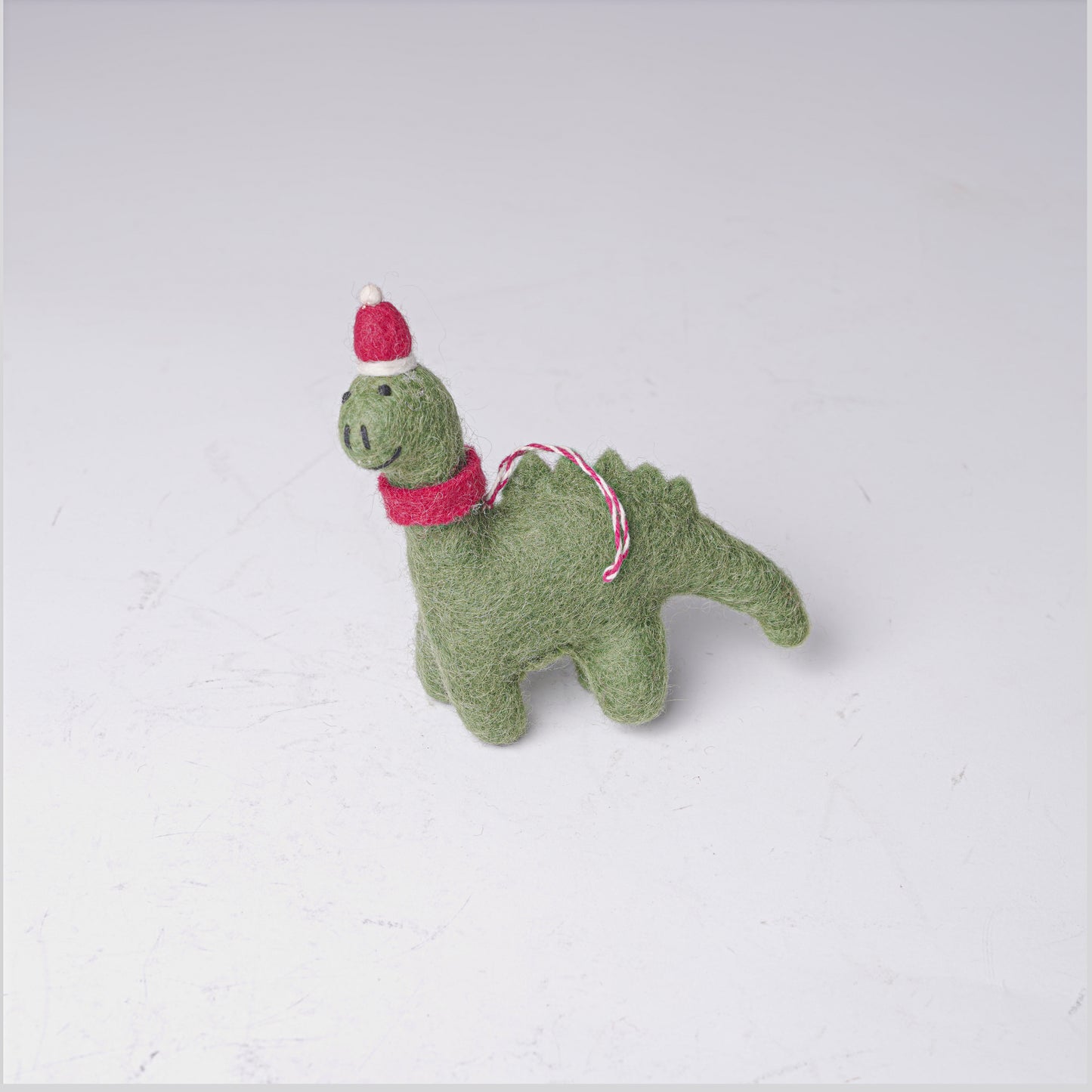 Green Felt Dinosaur