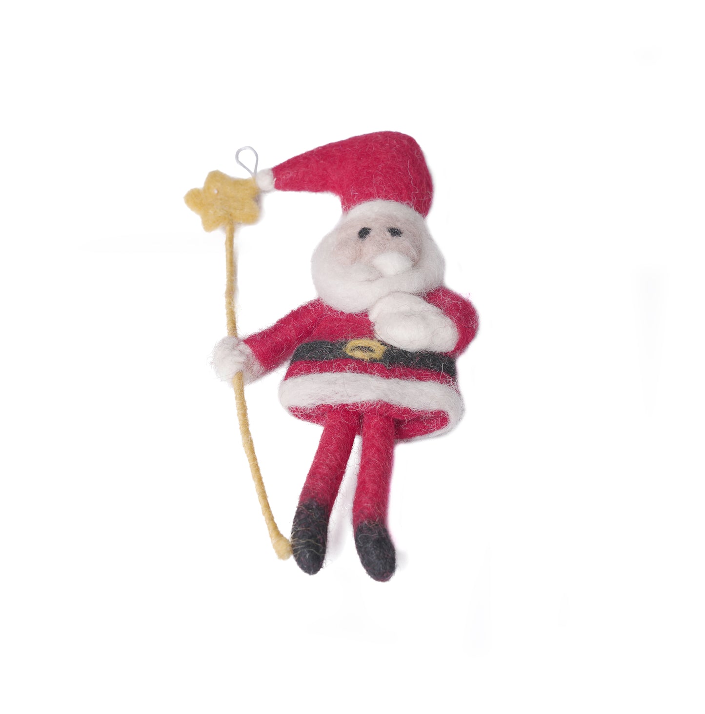 Felt Santa with a Stick