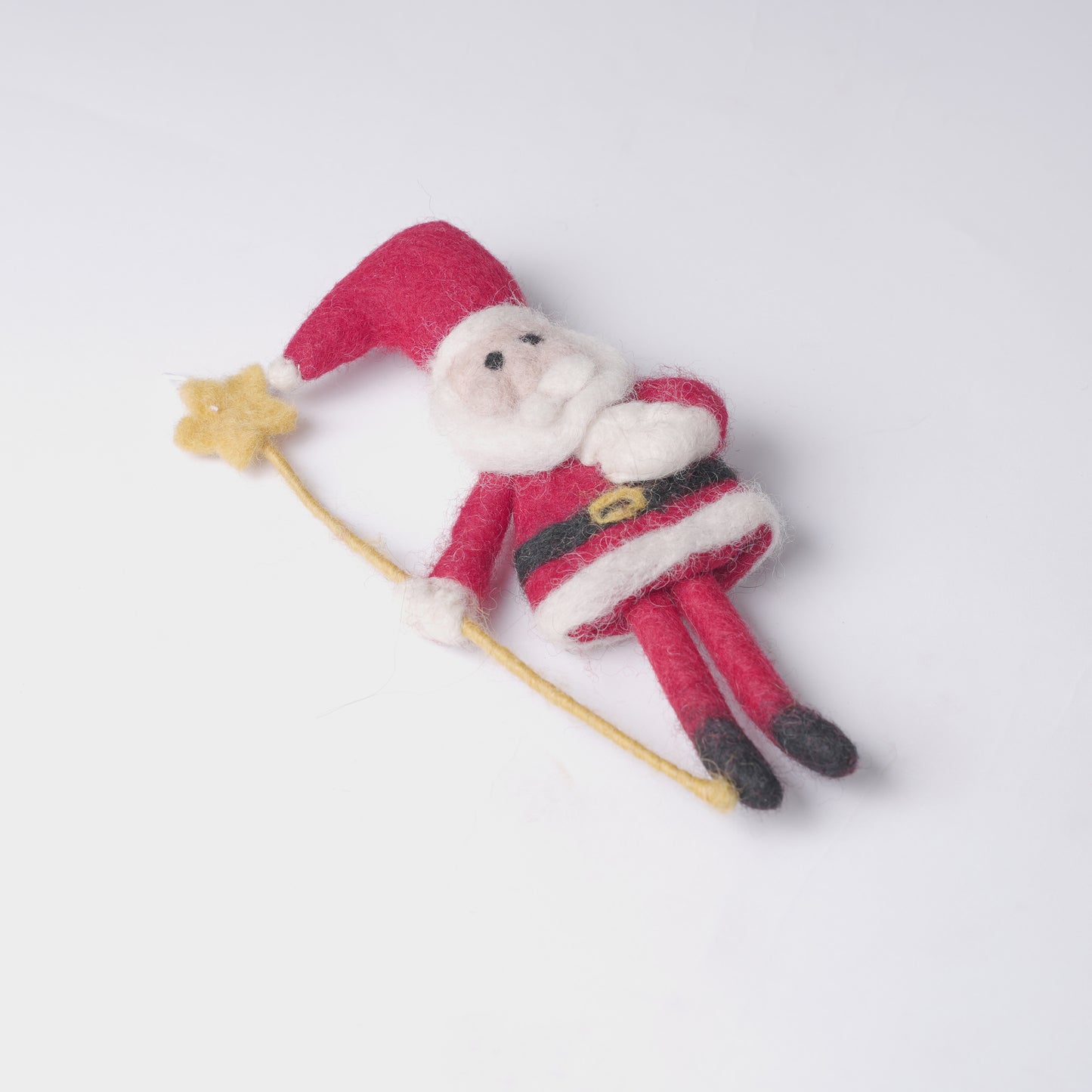 Felt Santa with a Stick