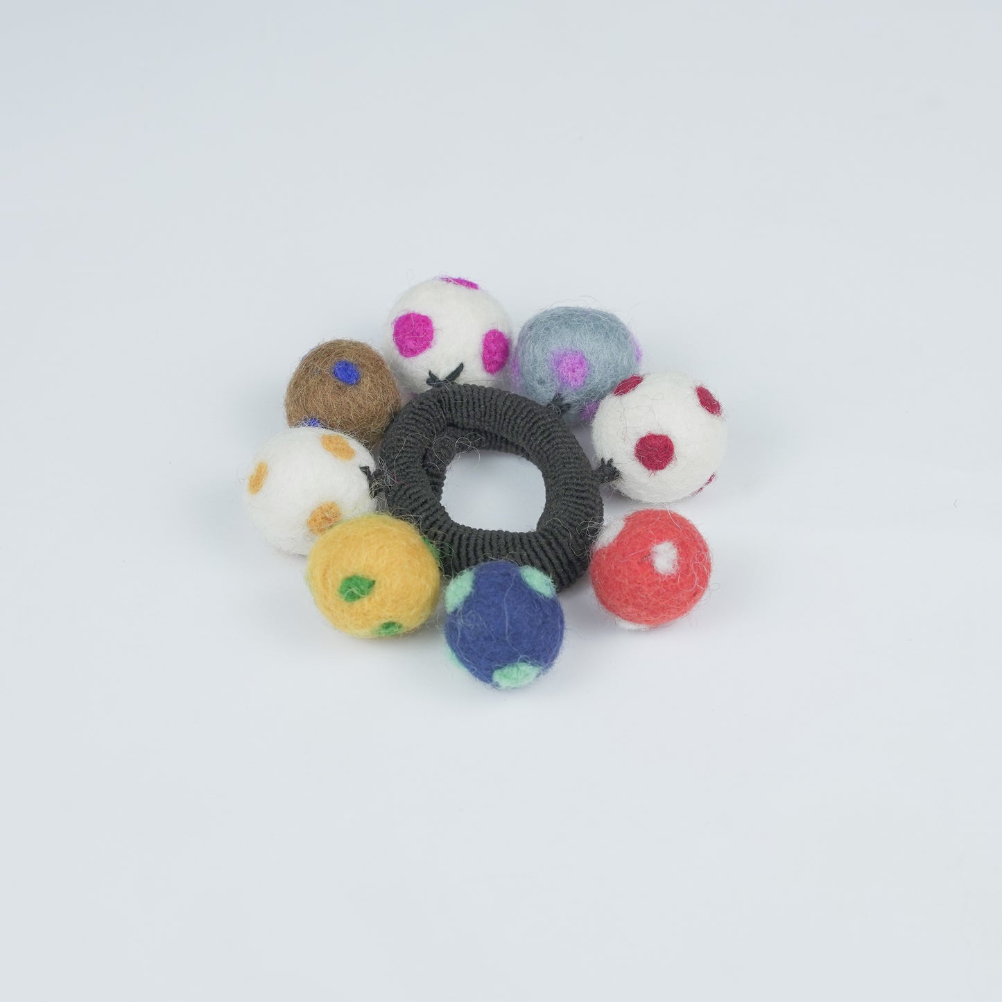 Mini Felt Balls Hair Band