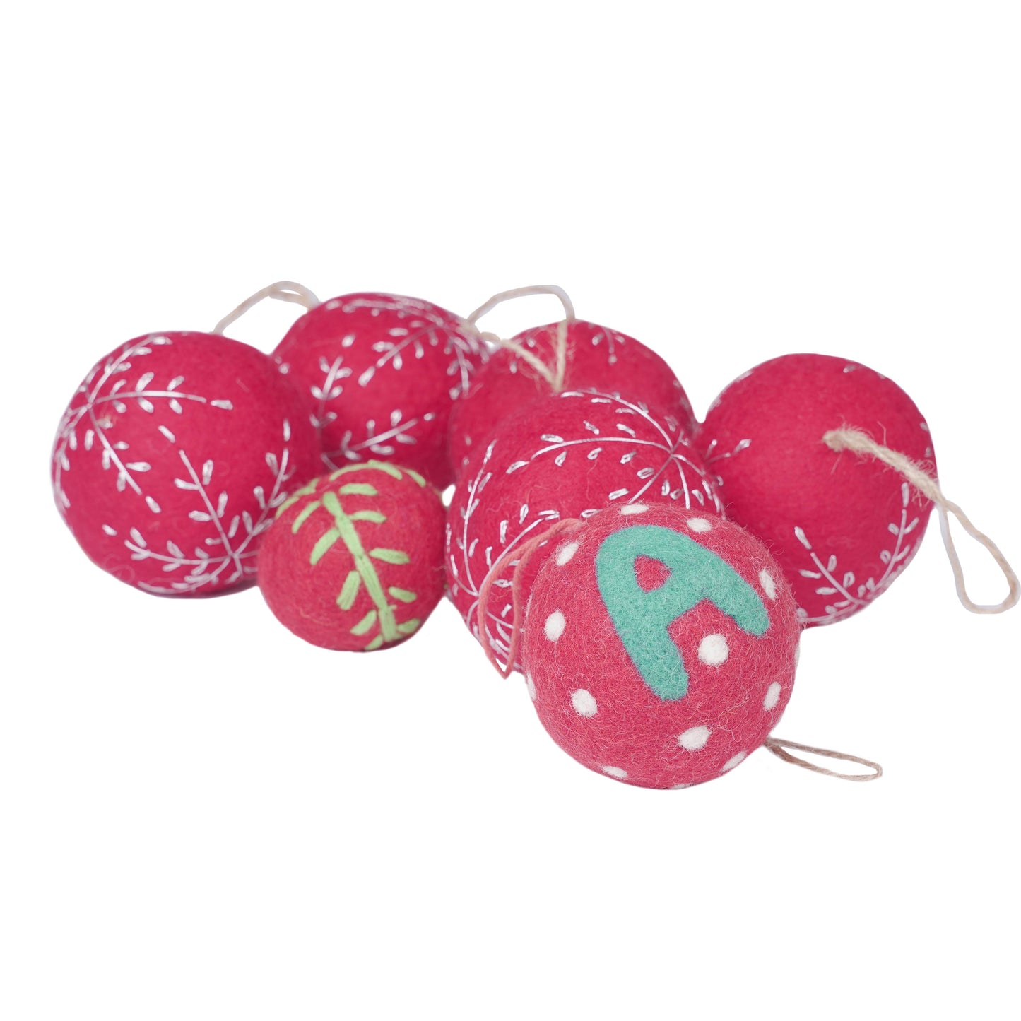 Felt Balls Christmas Decorations