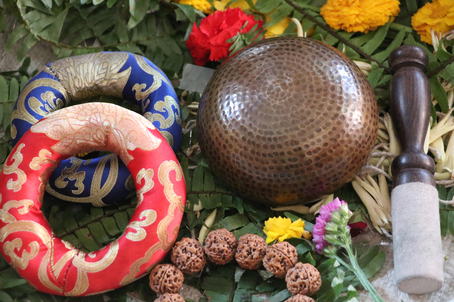 Brown Hammered Singing Bowl