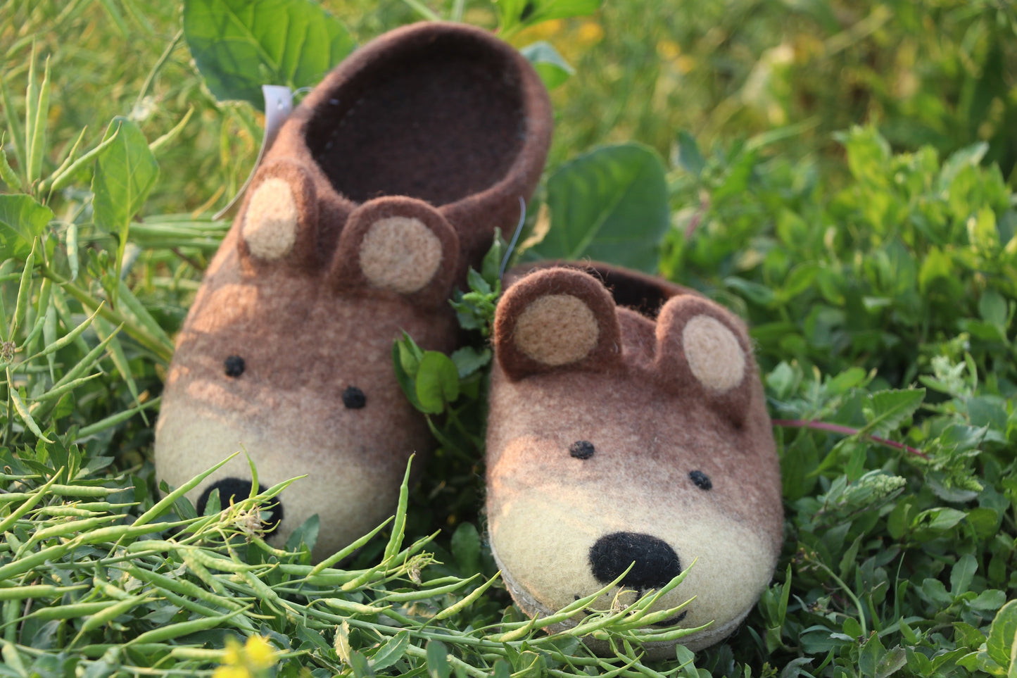 Animal design Felt slipper