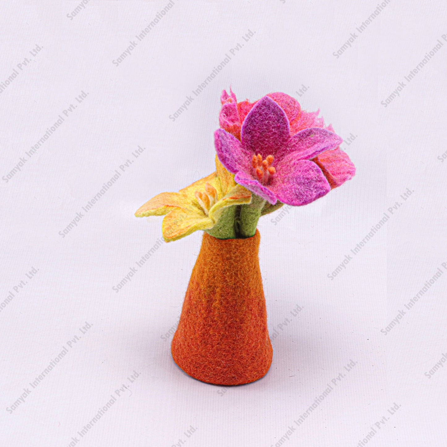 Felt Flower and Vase