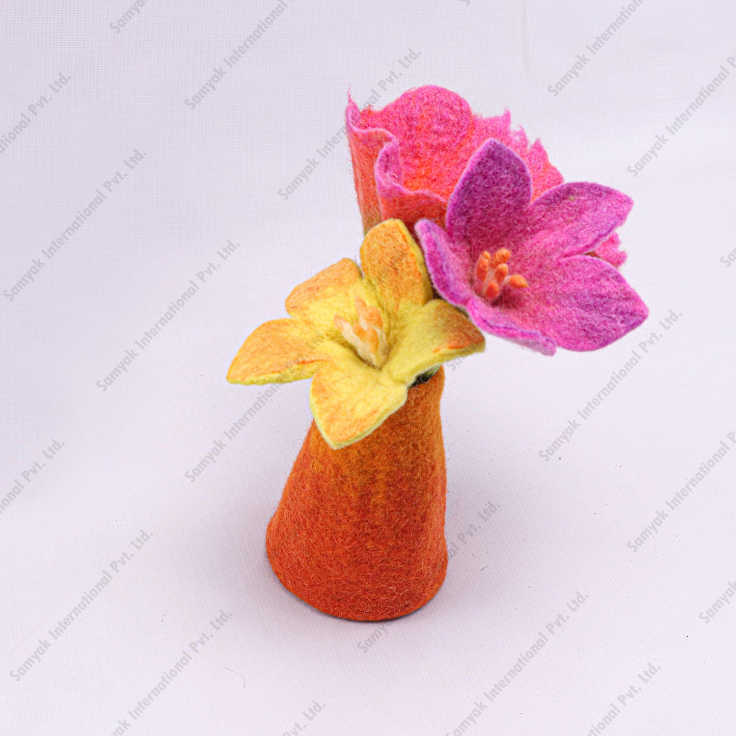 Felt Flower and Vase