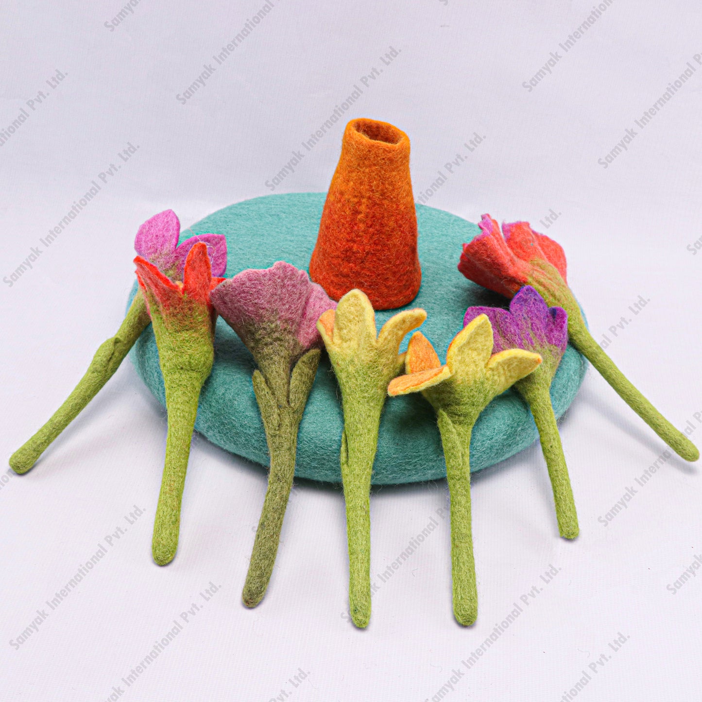 Felt Flower and Vase