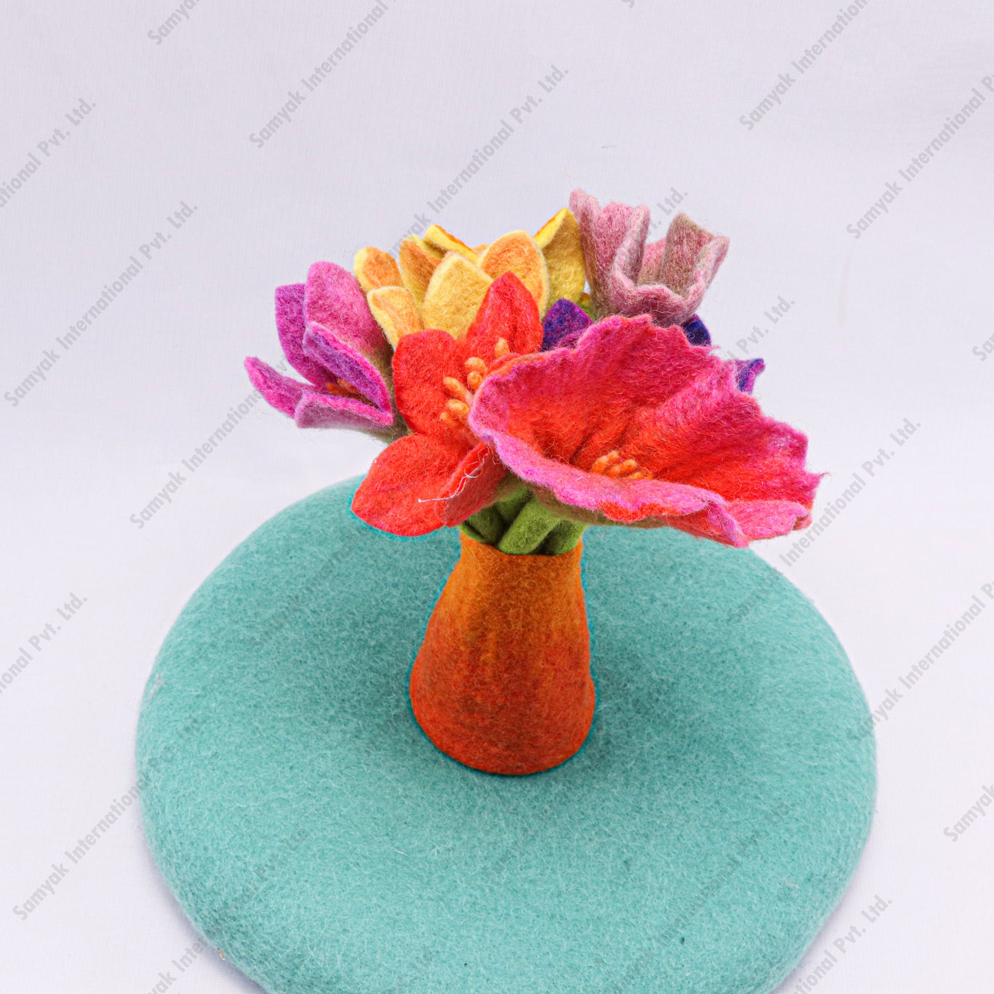 Felt Flower and Vase