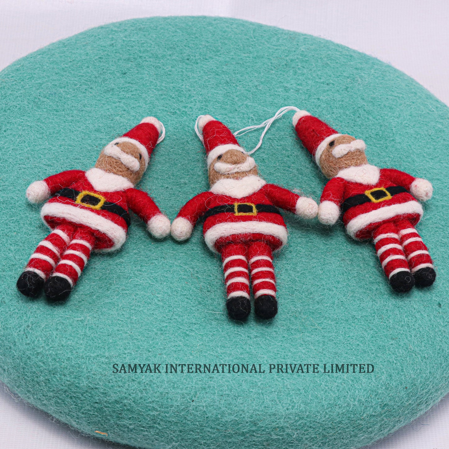 Felt Merino Wool Cute Santa Decoration