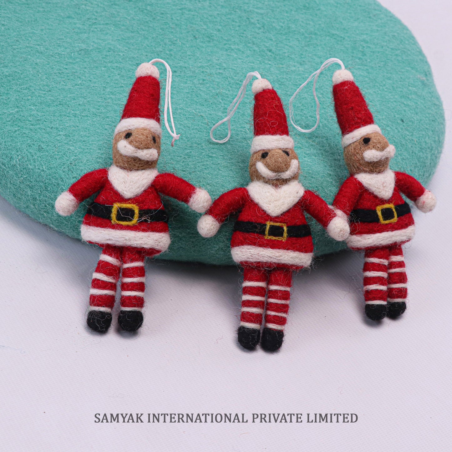 Felt Merino Wool Cute Santa Decoration