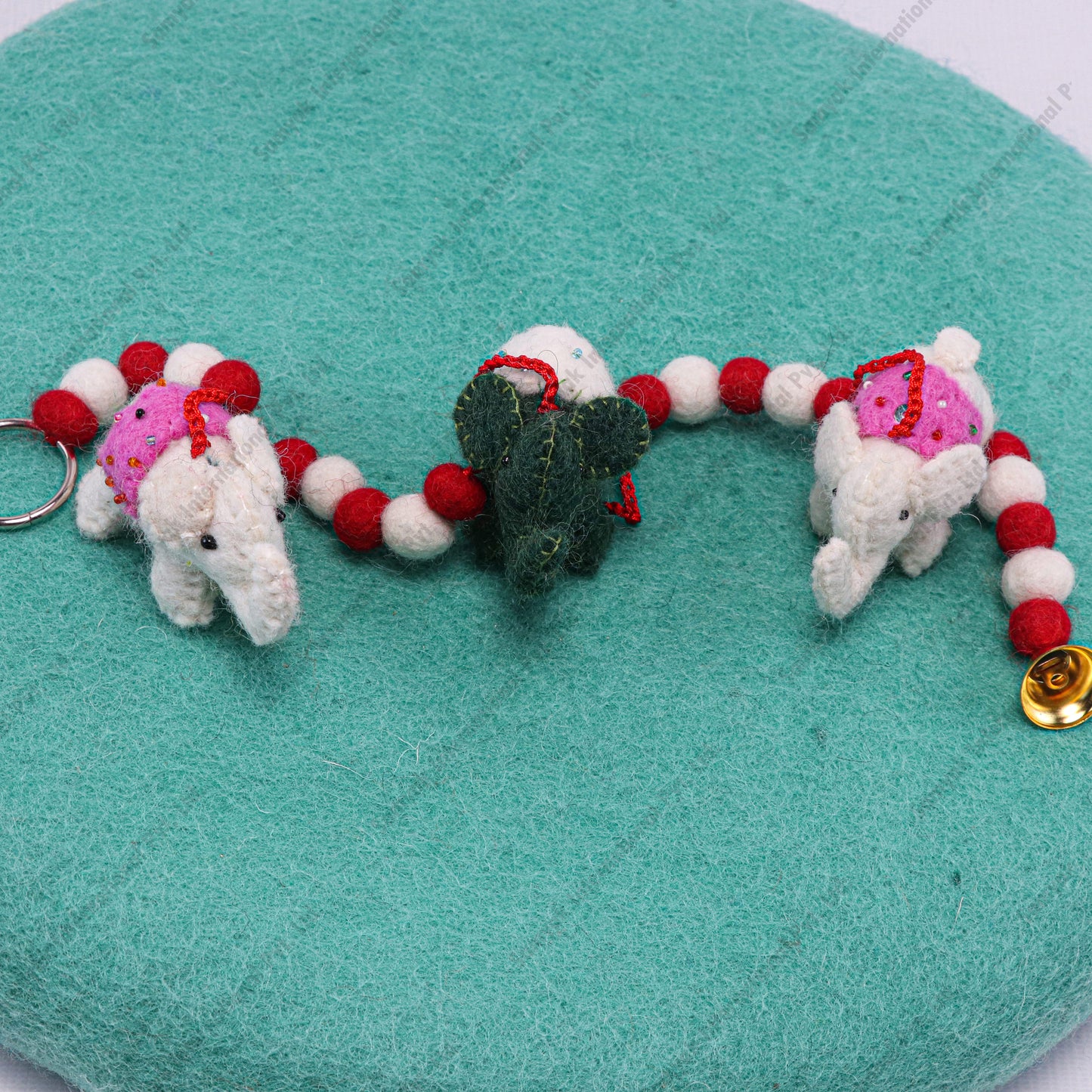 Felt Hanging Elephants