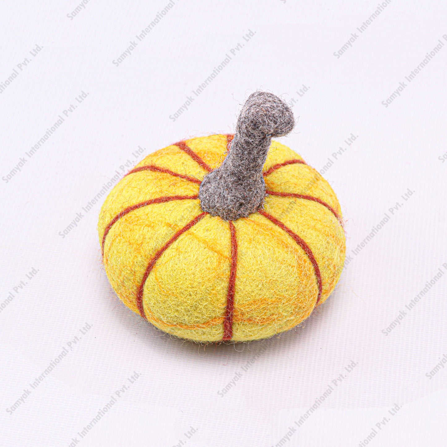 Whimsical Felt Pumpkin Decoration