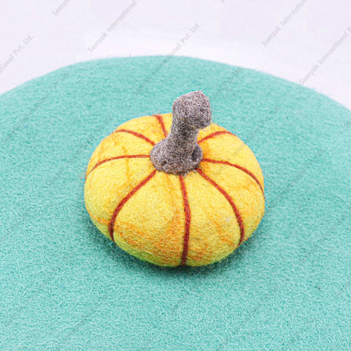 Whimsical Felt Pumpkin Decoration