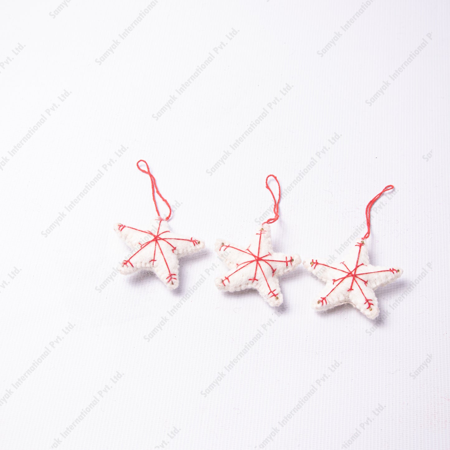 Hanging Snowflake Felt Stars Christmas Tree Decoration