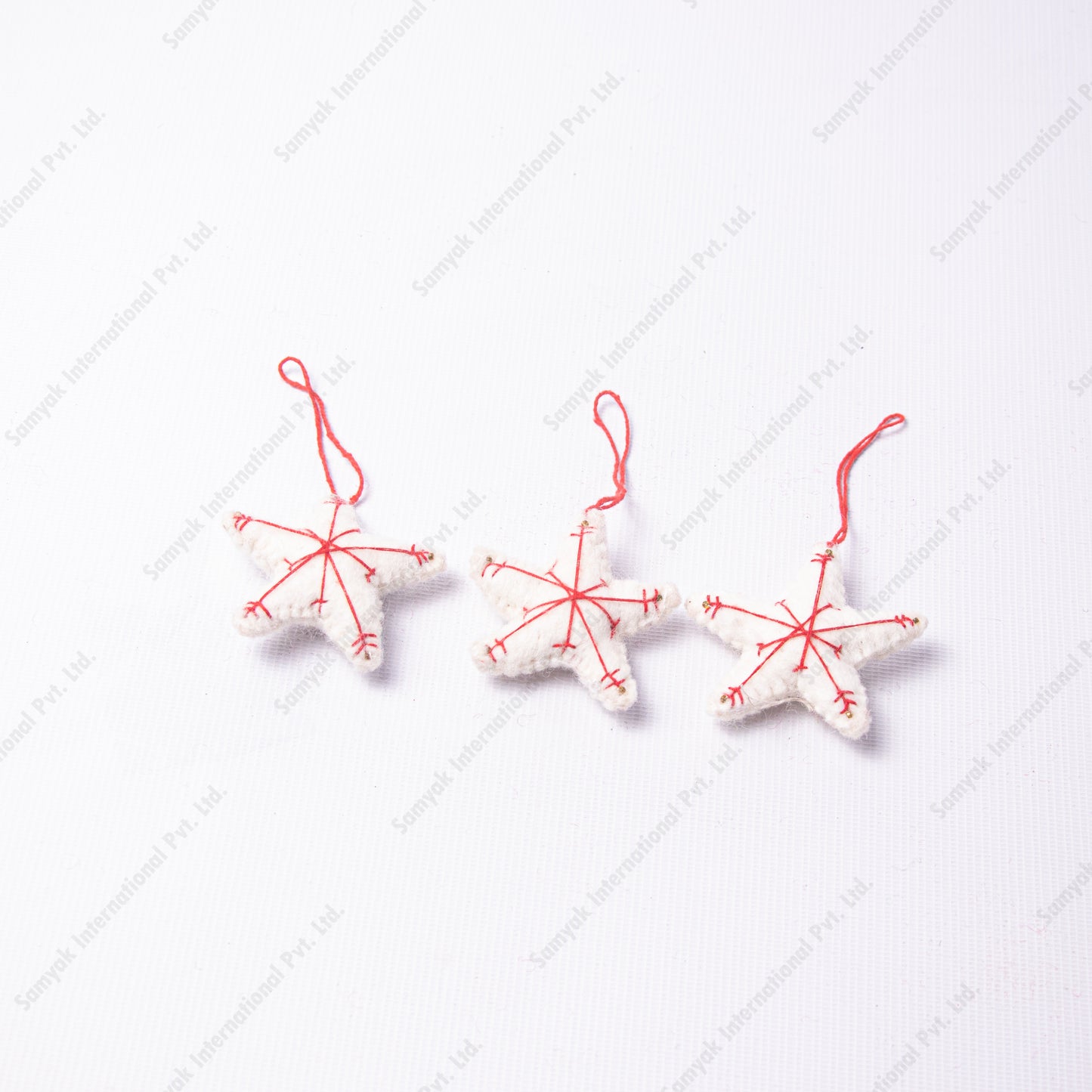 Hanging Snowflake Felt Stars Christmas Tree Decoration