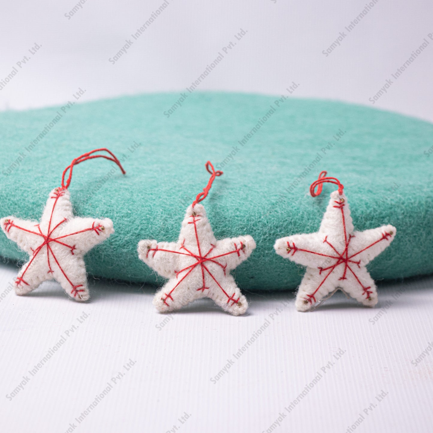 Hanging Snowflake Felt Stars Christmas Tree Decoration