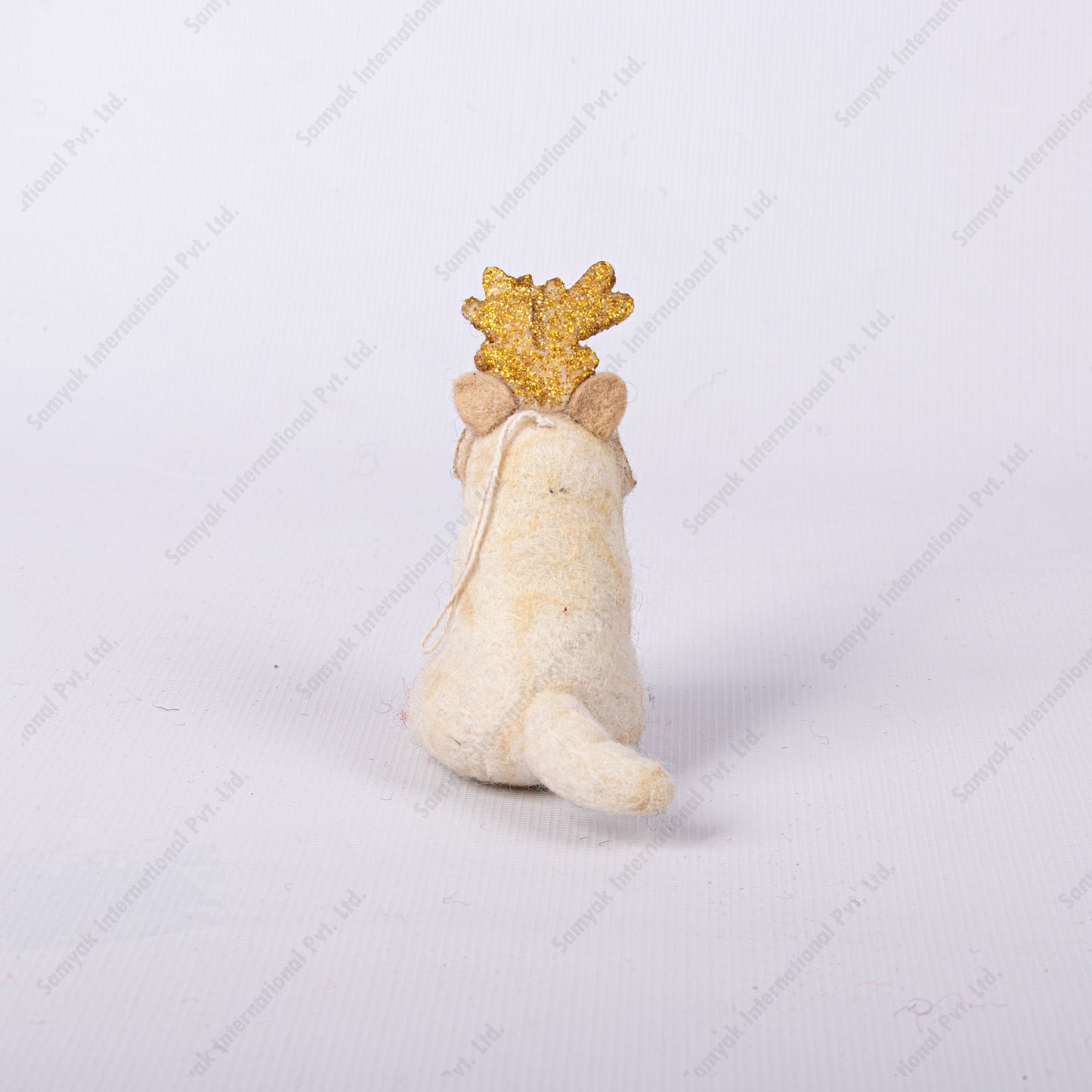 Felt Glitter Antler Cats Christmas Tree Ornaments