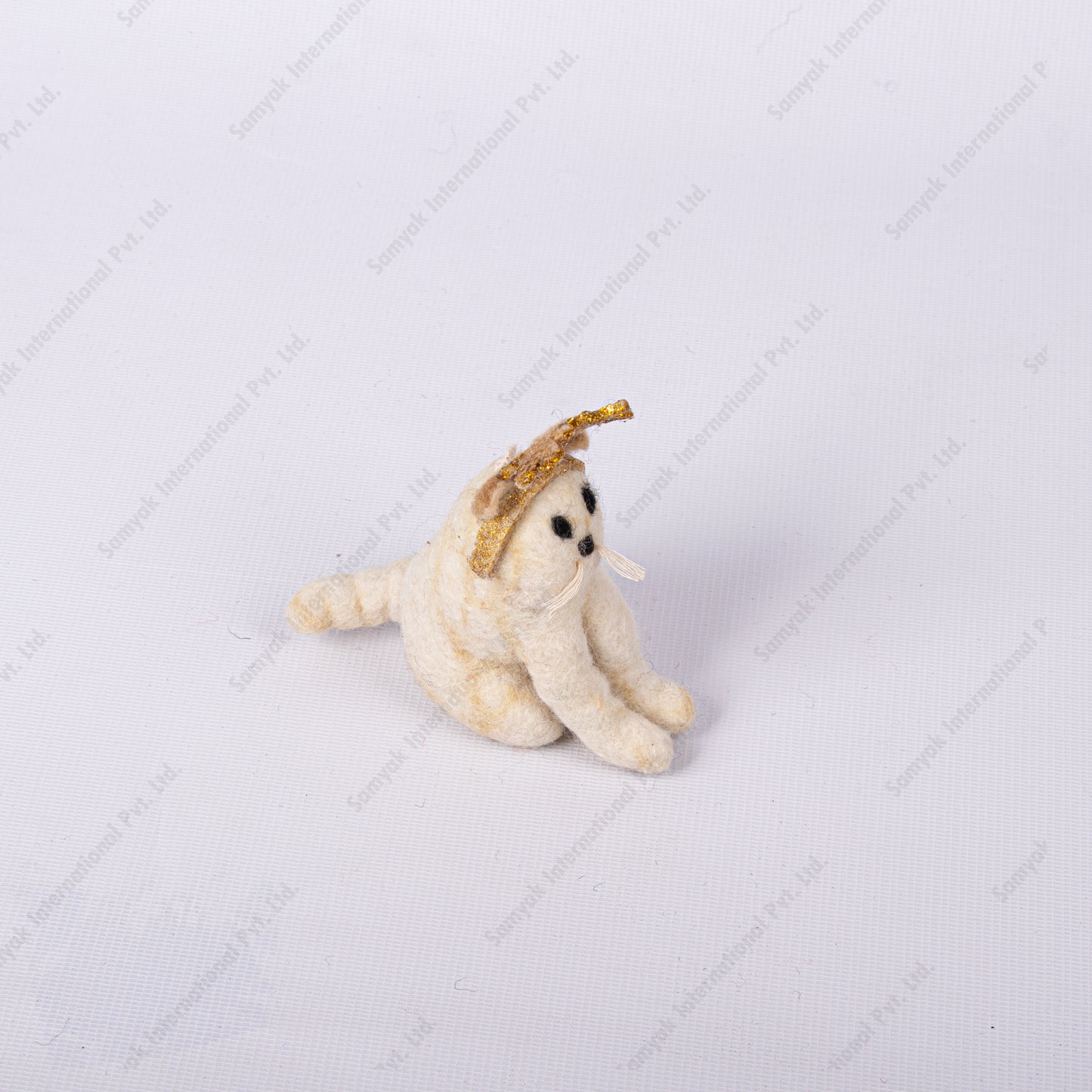 Felt Glitter Antler Cats Christmas Tree Ornaments