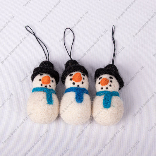 Felt Snowman Hanging Christmas Tree Decorations
