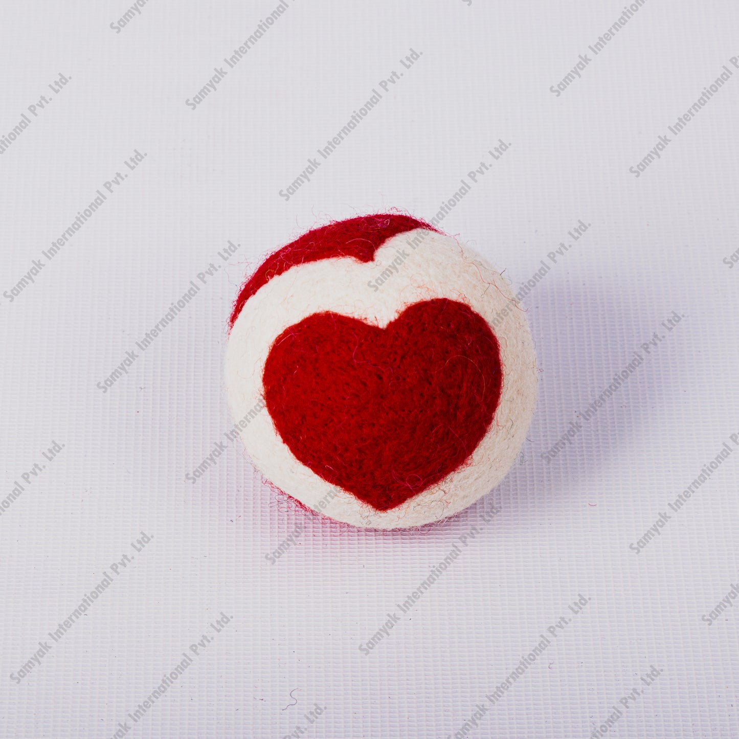 Heart Designed Felt Ball