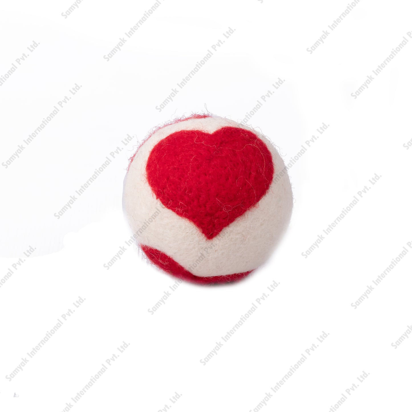 Heart Designed Felt Ball