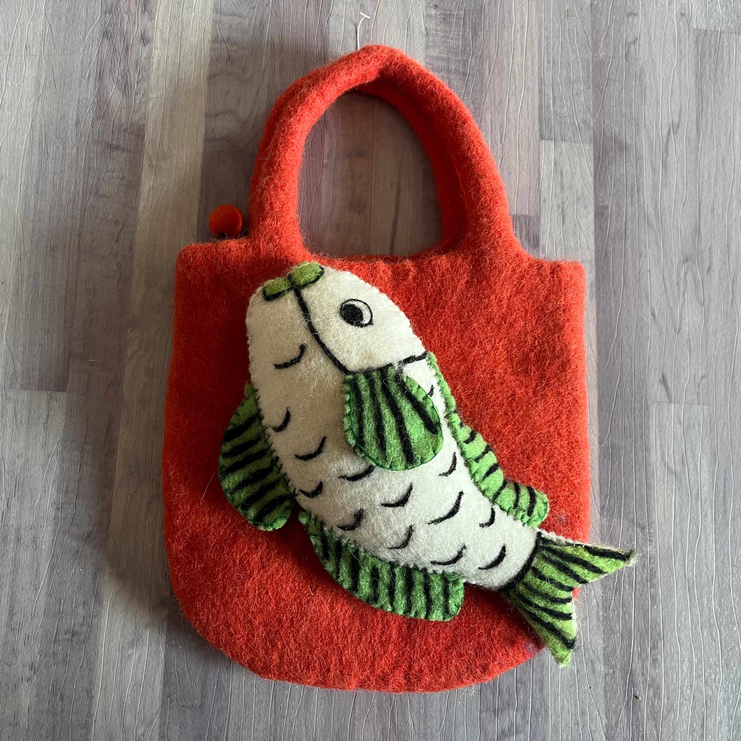 Fish Designed Felt Bag