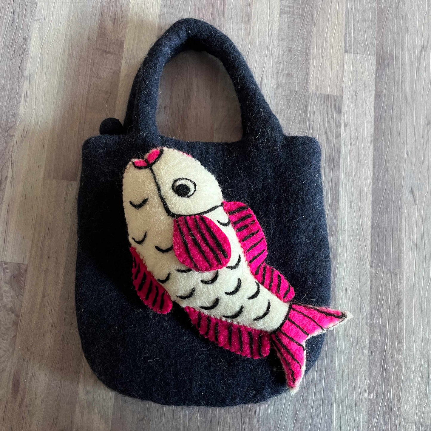 Fish Designed Felt Bag