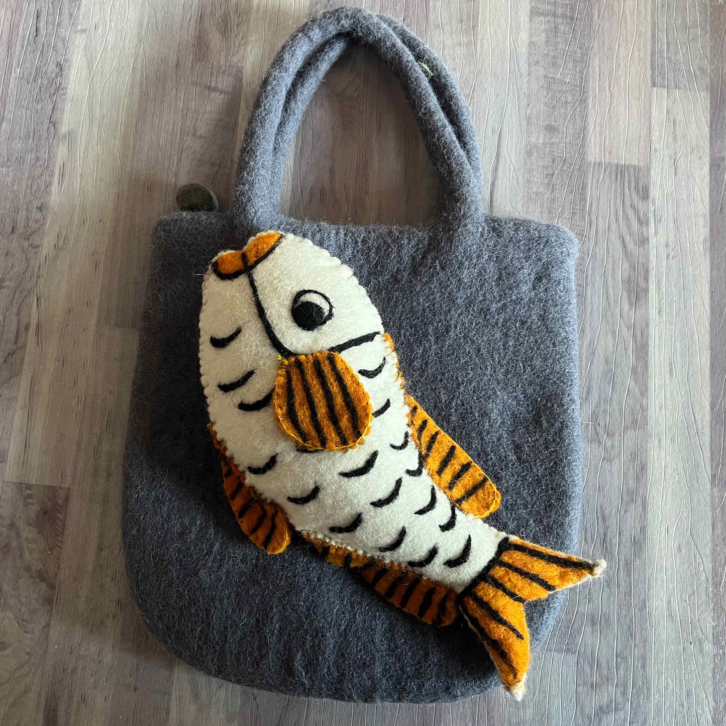 Fish Designed Felt Bag