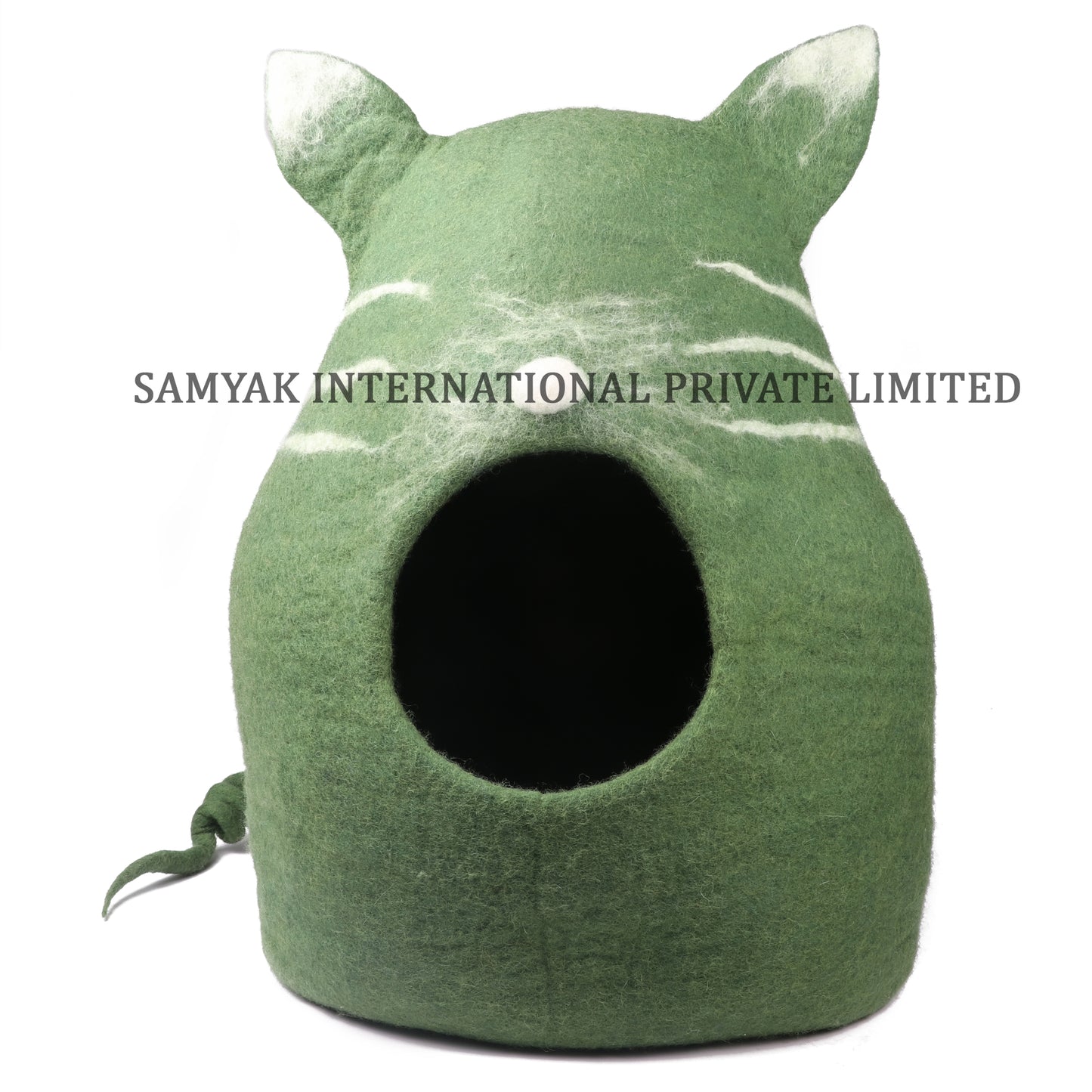 Green Cat Face Cat Cave