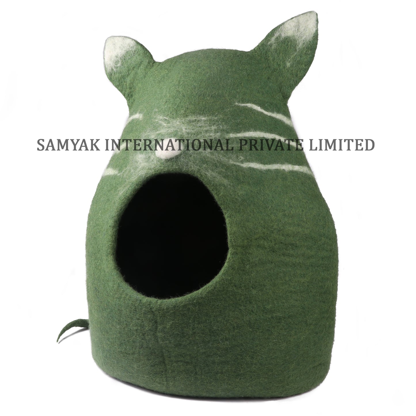 Green Cat Face Cat Cave