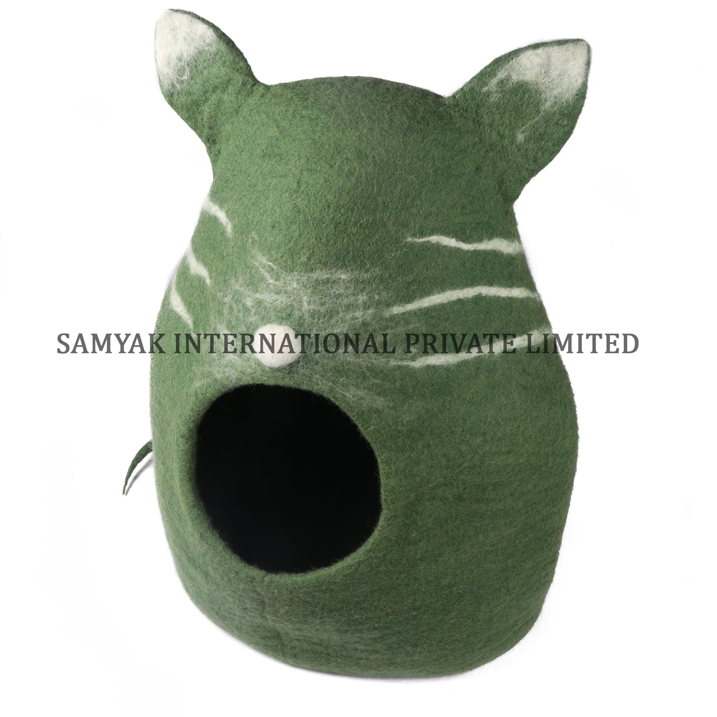 Green Cat Face Cat Cave