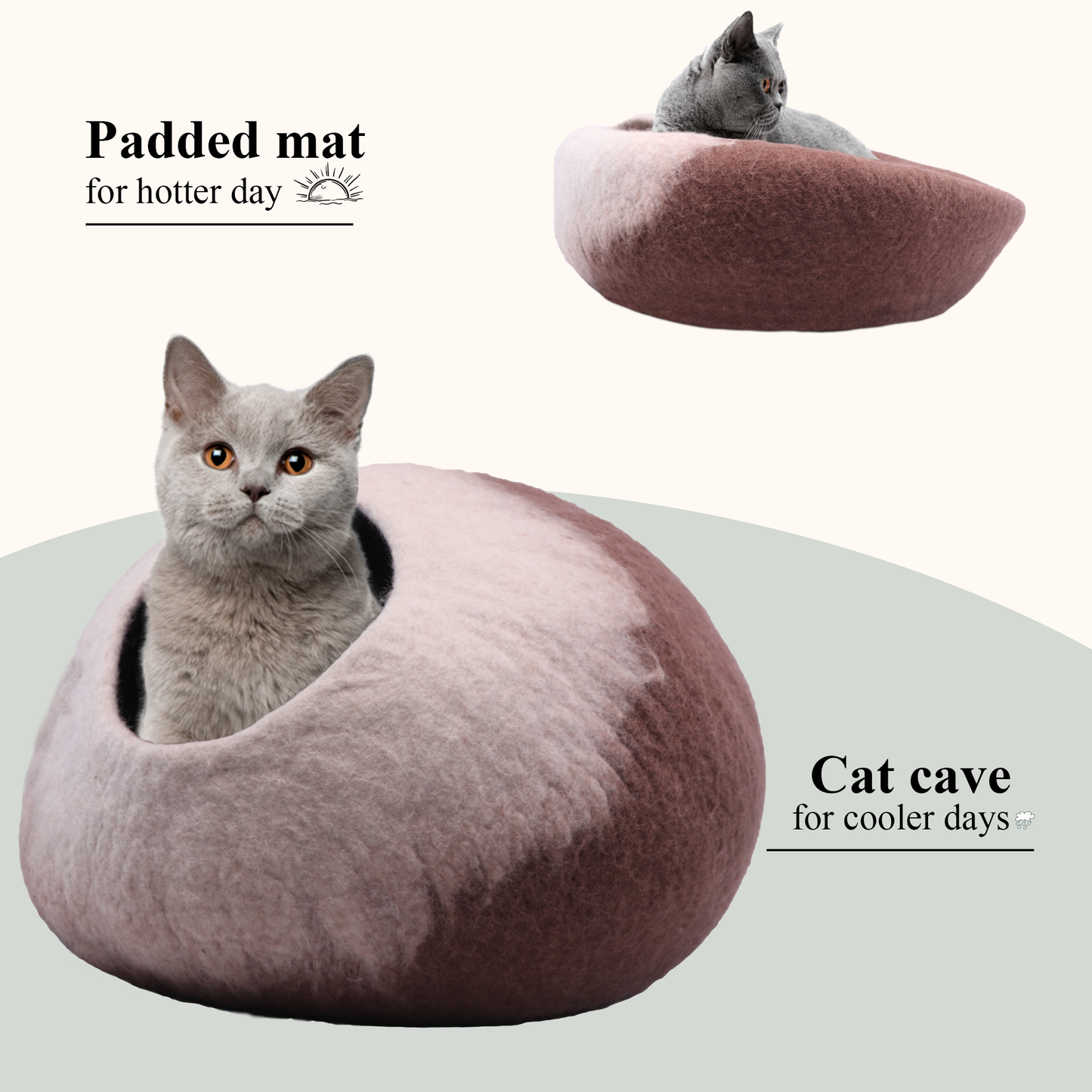 Gradient Designed Cat Cave