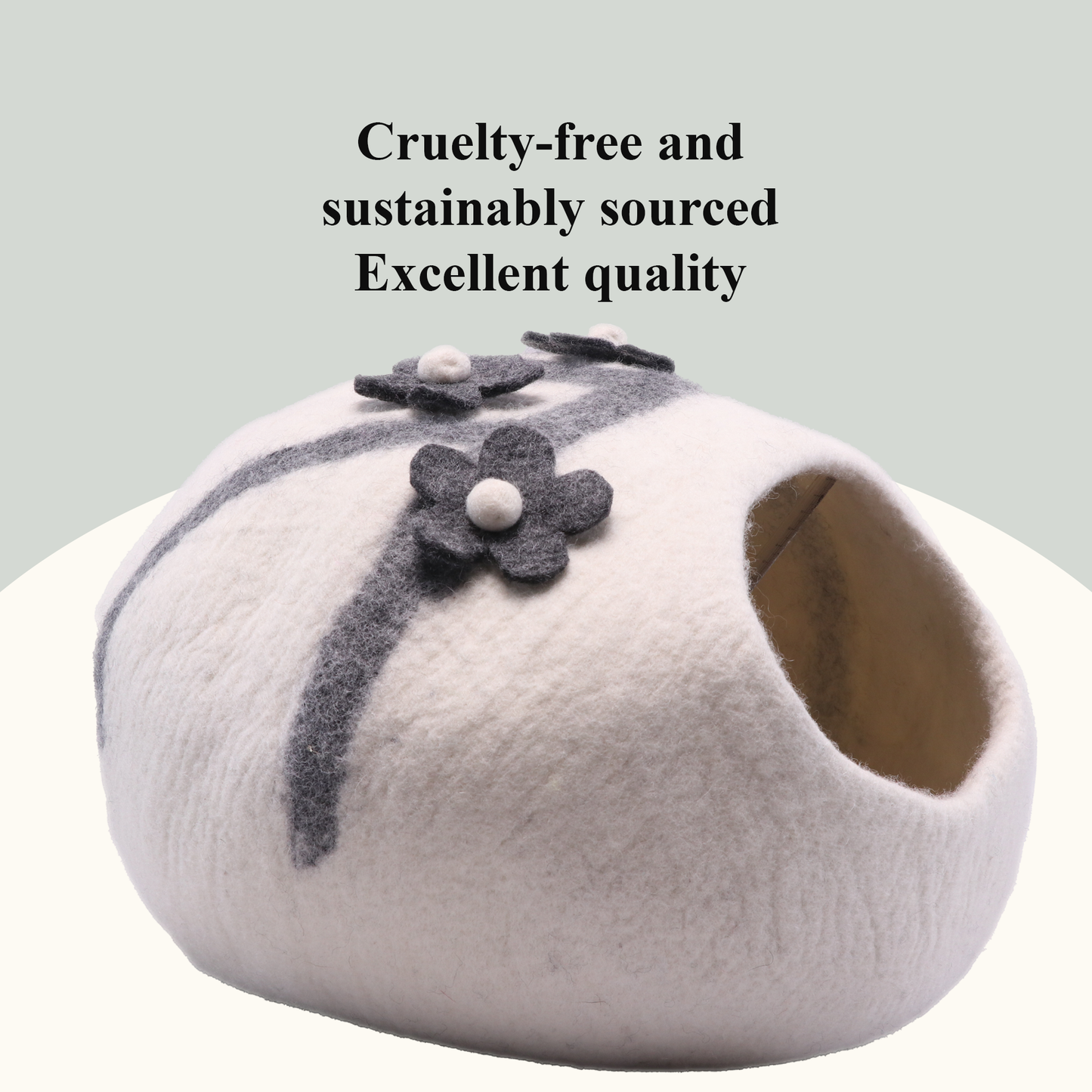 Flower White Cat Cave