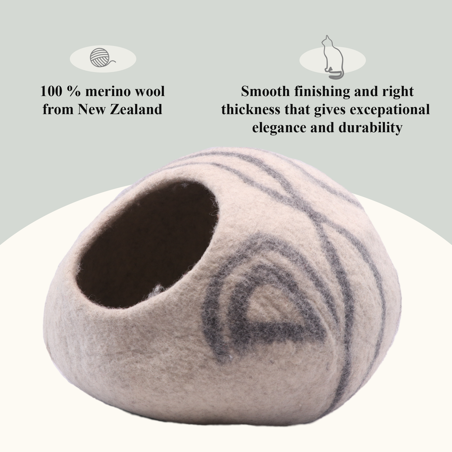 Grey Stipes Cat Cave