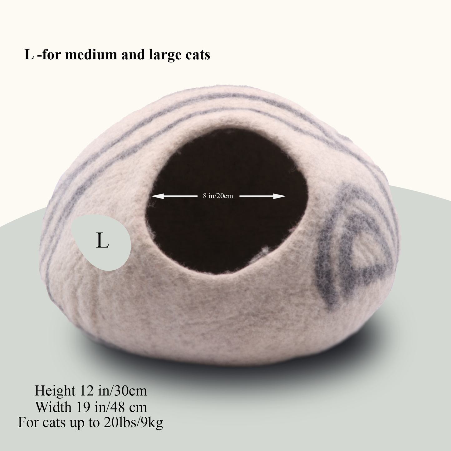 Grey Stipes Cat Cave